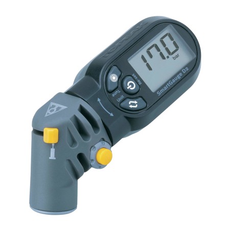 topeak smartgauge d2 digital pressure gauge with air release button to adjust pressure