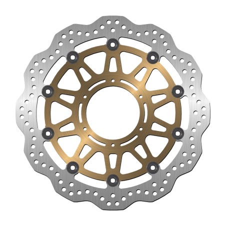 flotende vådenskiver foran med bølget design 644x ø330 x ø94 x 4,5 mm
