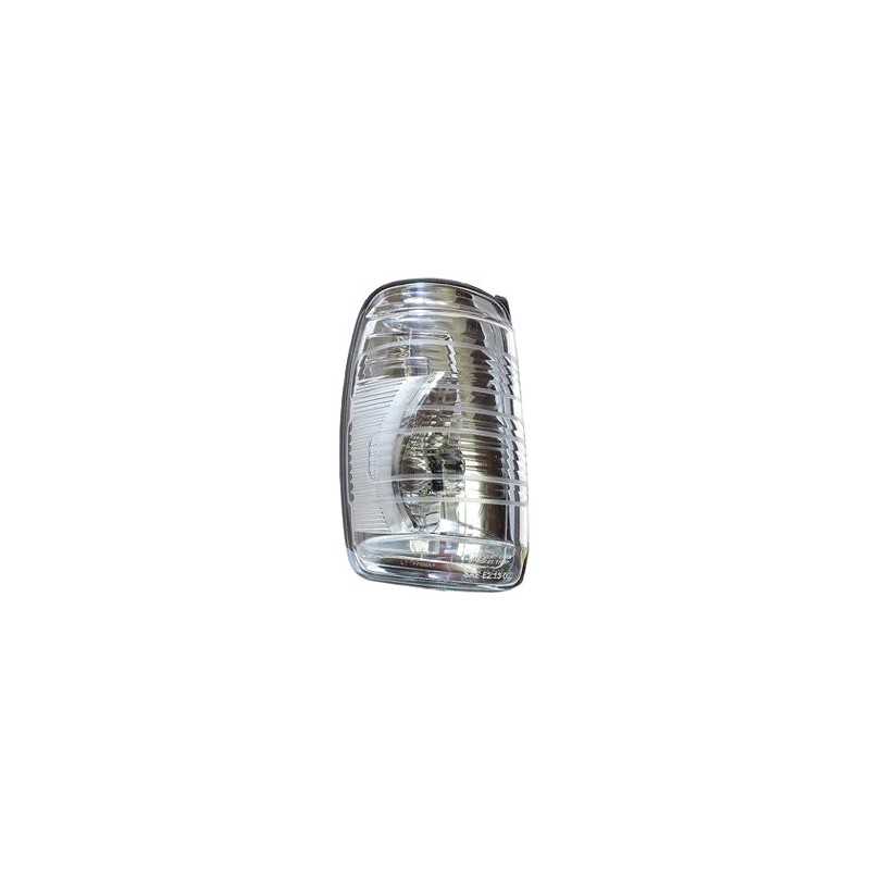 Intermittent pilot of left rear-view mirror