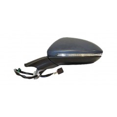 Complete left rearview mirror flashing