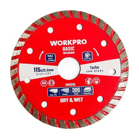 diamond cutting blade for ceramic, stone and concrete turbo basic