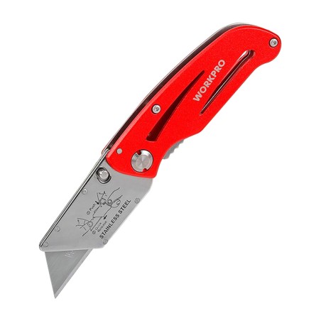 quick-change folding utility knife with clip
