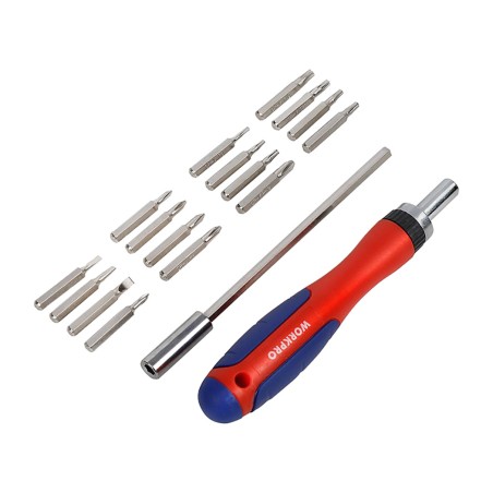 18-piece precision ratchet screwdriver set