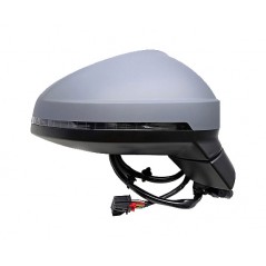 Intermittent primed thermal convex electric right mirror