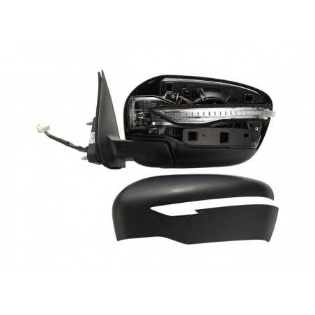 Flashing convex electric left mirror