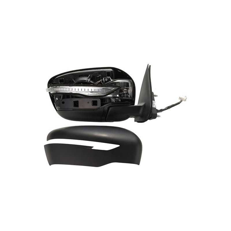 Flashing convex electric right mirror