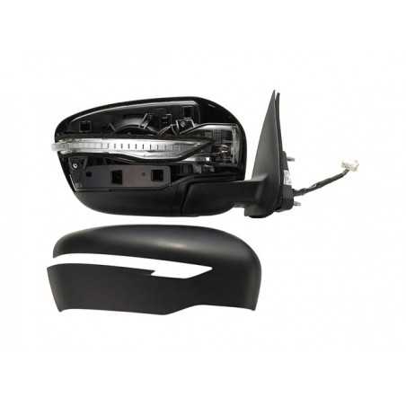 Flashing convex electric right mirror