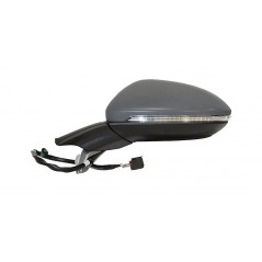 Left mirror electric aspherical thermal primed folding intermittent floor light