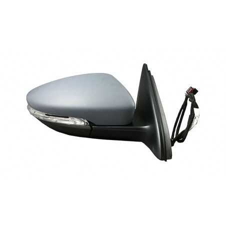 Intermittent primed thermal convex electric right mirror