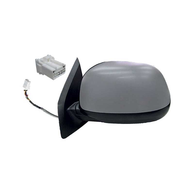 Primed convex electric left mirror