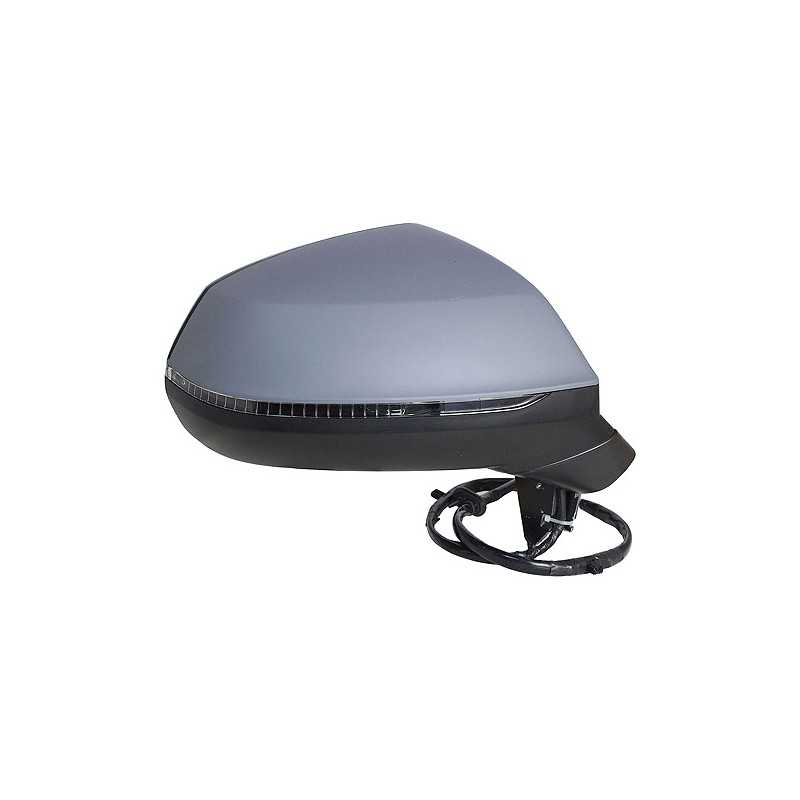 Intermittent primed thermal convex electric right mirror