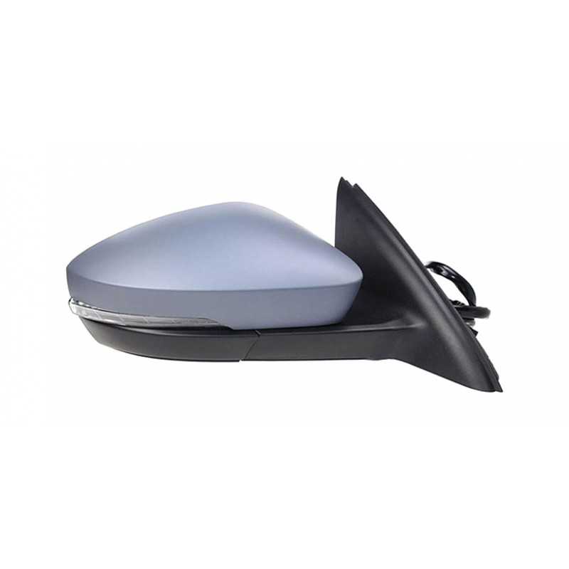 Intermittent primed thermal convex electric right mirror