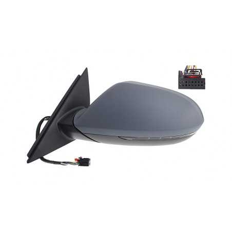 Intermittent primed thermal aspherical electric left mirror