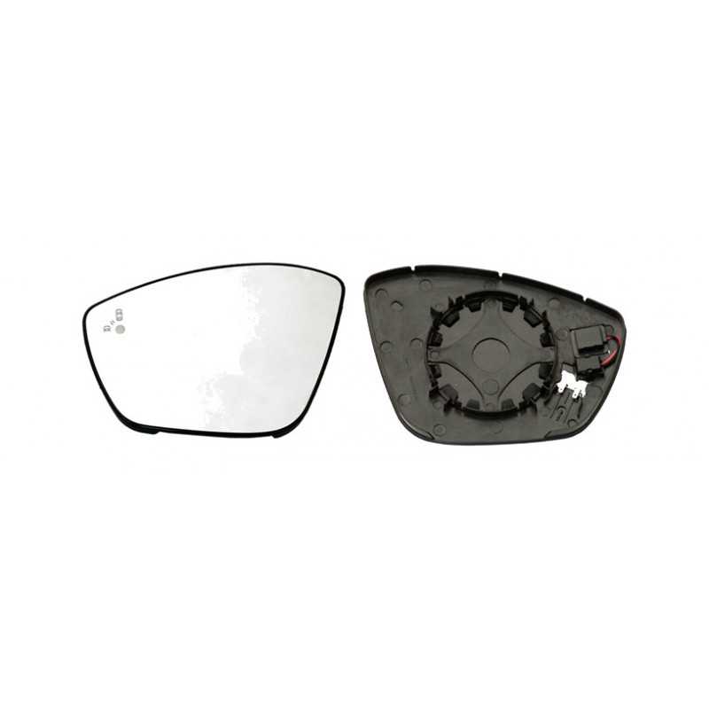 IPARLUX Recambio cristal espejo retrovisor con base izquierdo convexo termico side 31057101
