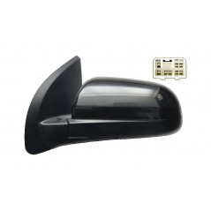Heated convex electric left mirror