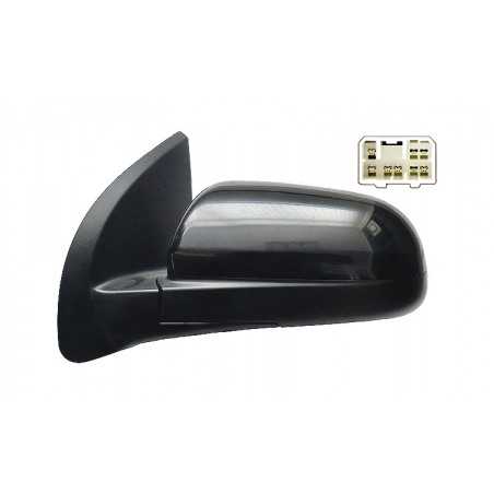Heated convex electric left mirror