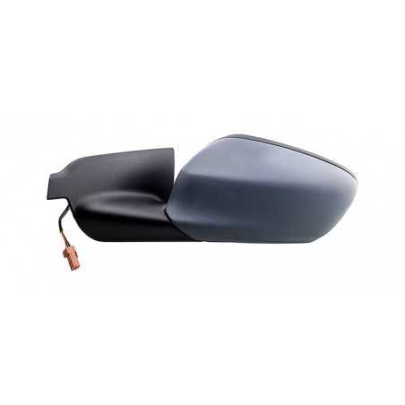 Left mirror electric convex thermal primed folding intermittent black base