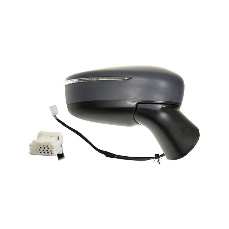 Intermittent primed thermal convex electric right mirror