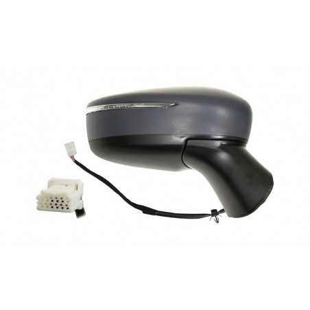 Intermittent primed thermal convex electric right mirror