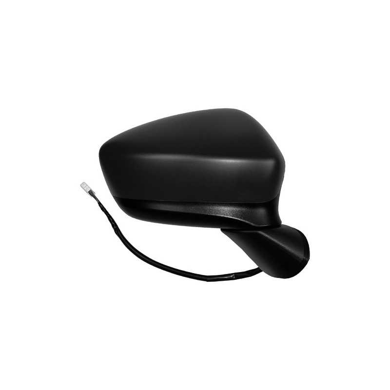 Intermittent primed thermal convex electric right mirror