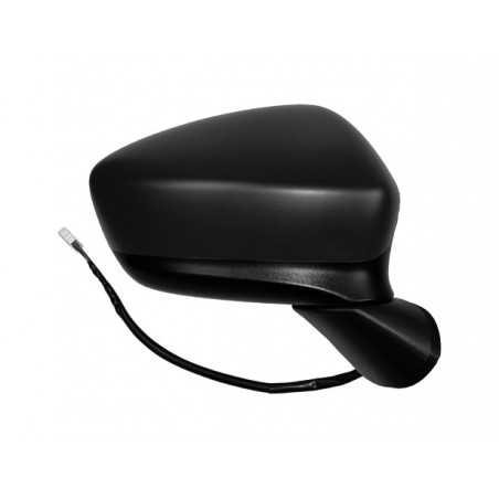 Intermittent primed thermal convex electric right mirror