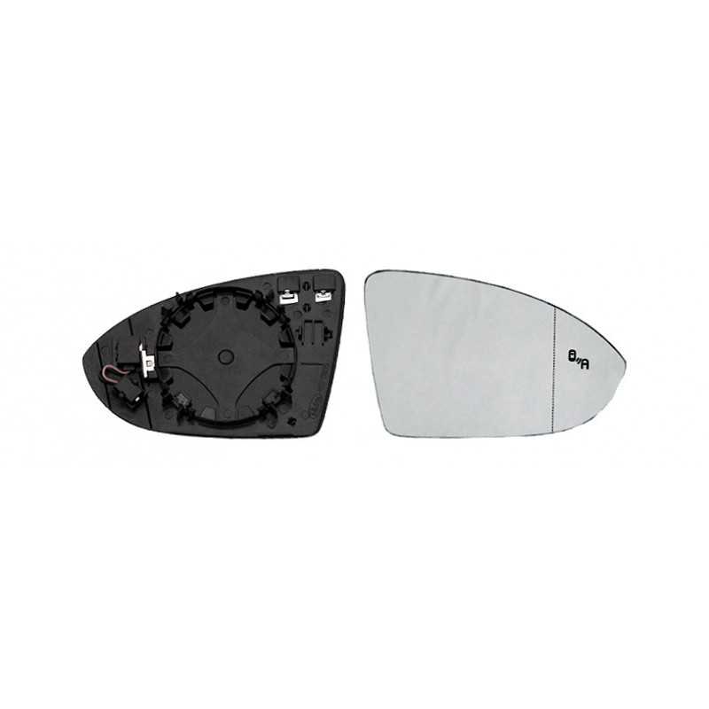IPARLUX Recambio cristal espejo retrovisor con base derecho convexo termico side 31911102