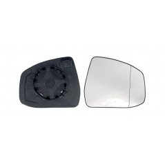 Replacement glass rear view mirror with aspherical right base