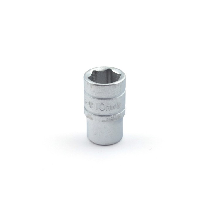 TENGTOOLS 1/4 Hex Socket Wrench - Regular Series, Metric, Chrome Vanadium, Matte Finish Size 10mm 35085VAR