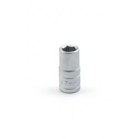 tengtools 1/4 hex socket wrench - regular series, metric, chrome vanadium, matte finish - size 10mm