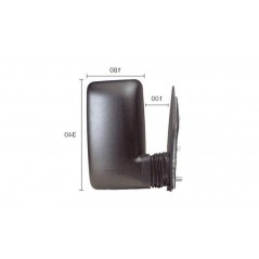 IPARLUX Espejo Retrovisor Completo Derecho con Ángulo Muerto - Brazo Corto 340x180mm 21421112