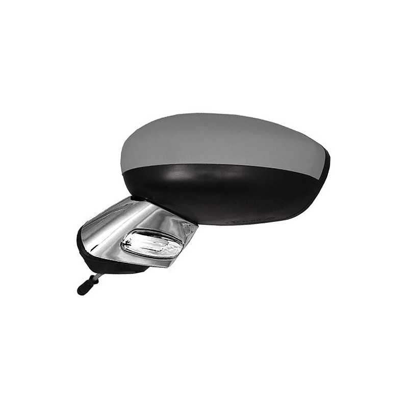 Complete left rearview mirror with flashing