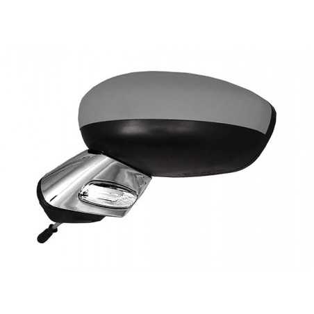 Complete left rearview mirror with flashing