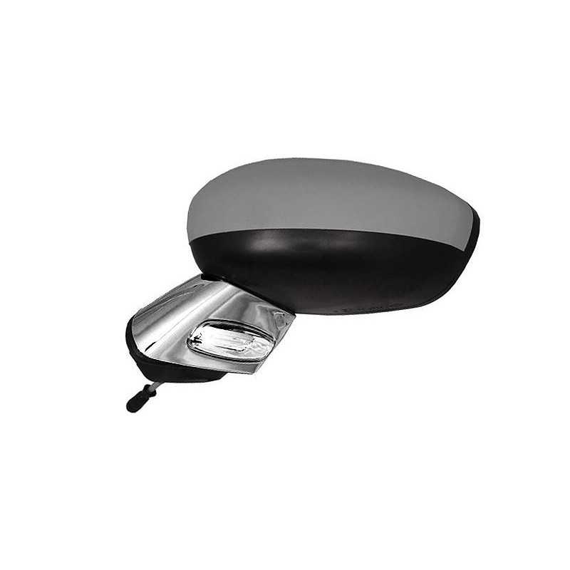 Complete left rearview mirror with flashing