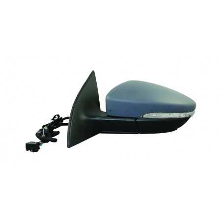 Complete left rearview mirror with flashing