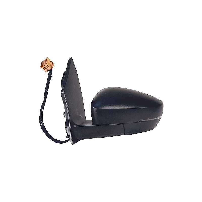 Complete left rearview mirror with flashing