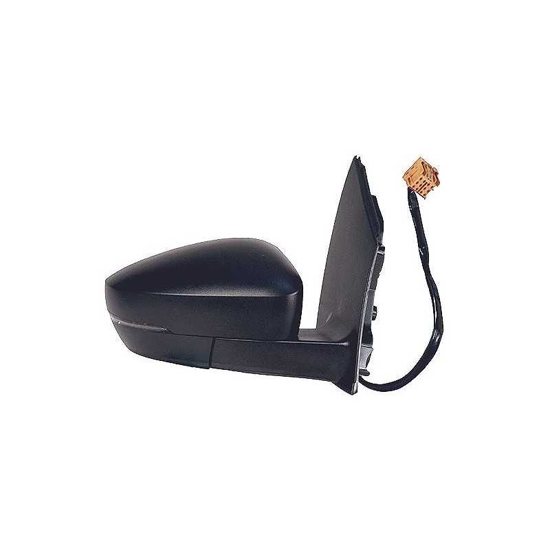 Complete rear view mirror with flashing