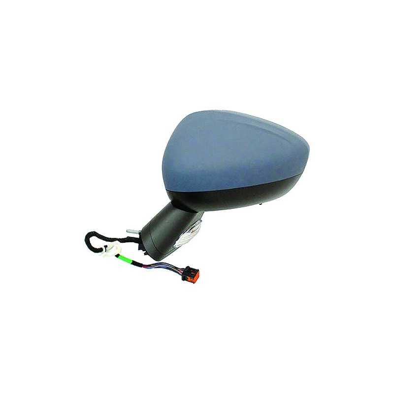 Complete left rearview mirror with flashing