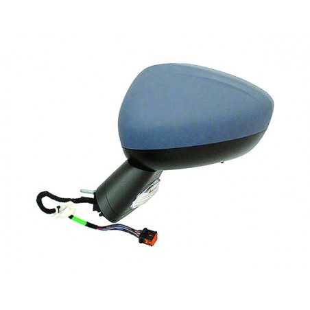 Complete left rearview mirror with flashing