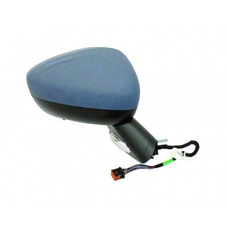 Complete rear view mirror with flashing