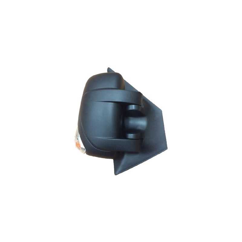 Complete rear view mirror with flashing