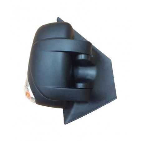 Complete rear view mirror with flashing