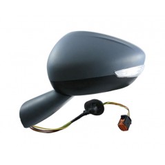 Complete left rearview mirror with flashing