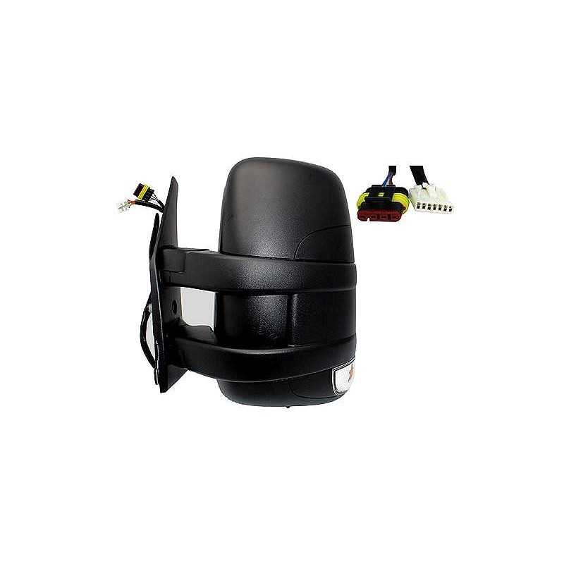 Complete left rearview mirror flashing