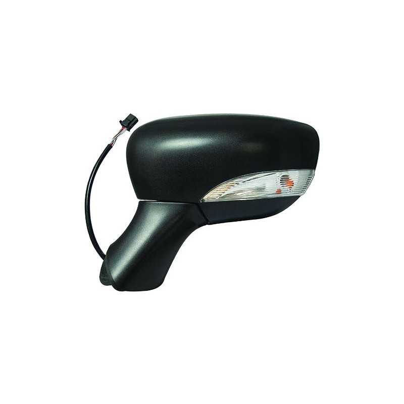 Complete left rearview mirror with flashing