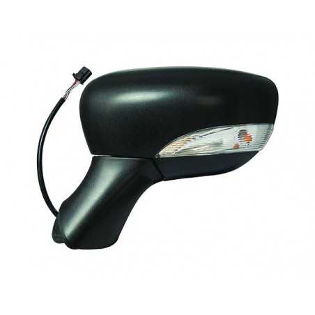 Complete left rearview mirror with flashing