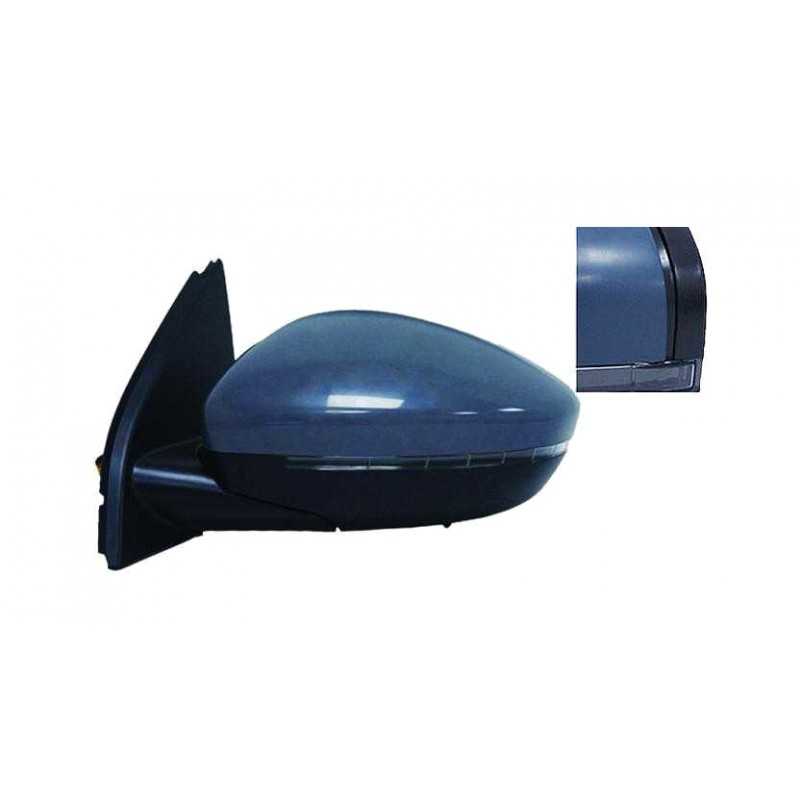 Complete left rearview mirror flashing