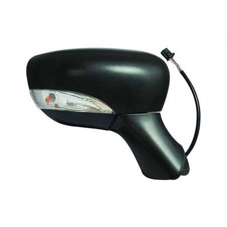 Complete rear view mirror with flashing