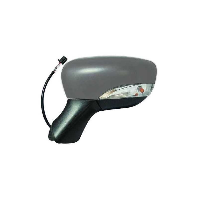 Complete left rearview mirror flashing