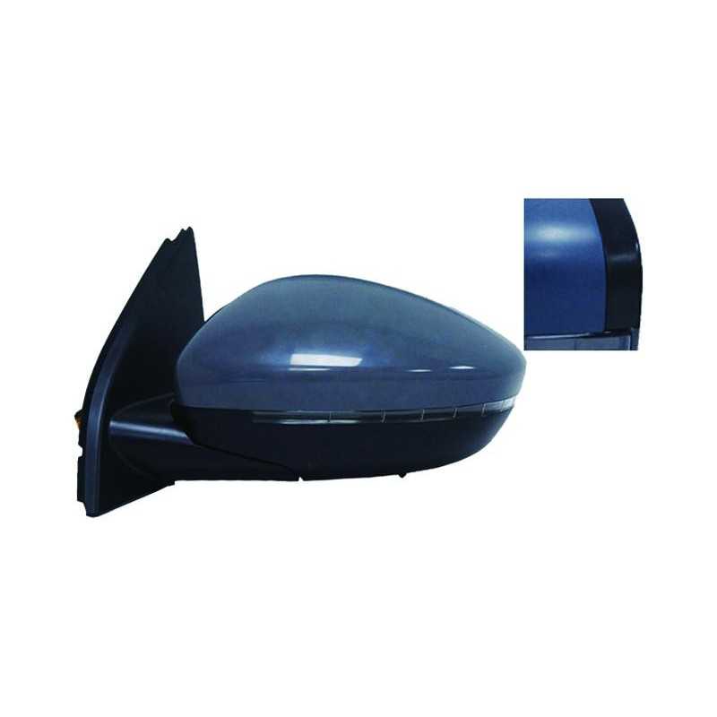 Complete left rearview mirror flashing