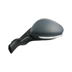 Complete left rearview mirror with flashing